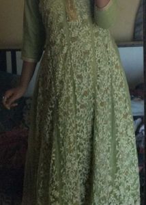 Elegant Green Embroidered Kurta Set