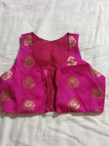 Pink & Gold Brocade Ethnic Top
