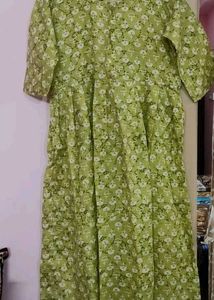 Floral Green Kurta