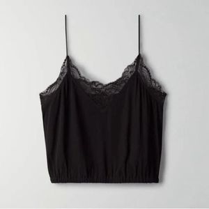 Black Lace Trim Cami