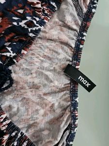 Max Fashion Blue Blouson Top
