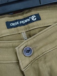 Olive Green Casual Pants