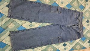 Light Wash Cargo Jeans