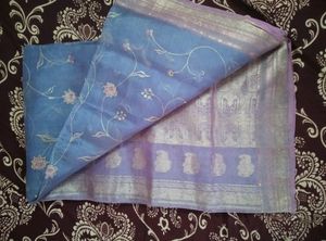 Light Blue Colour saree