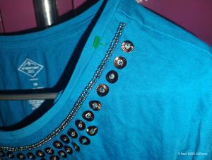 Fancy Blue Color Top XXL Size