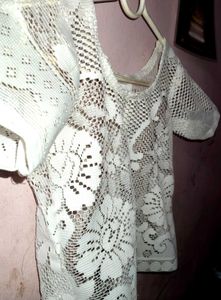 Vintage White Lace Top