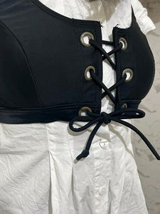 Corset Black Knot Top