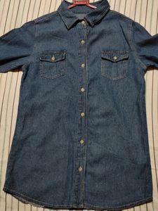 Unisex Denim Button Long Sleeve Shirt