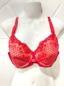 Red Lace Bra FILA
