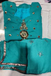 Green churidar set