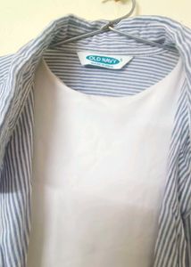 Striped Button-Down Shirt