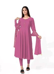 Crepe Kurta &amp; Dupatta Only.. No Salwar
