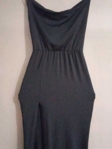 Black Strapless Maxi Dress