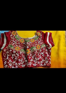 Partywear Boatneck Multicolor Saree