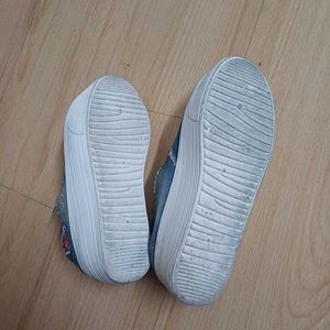 Korean Platform Distressed Denim shoes for ladies