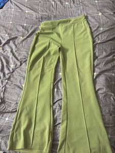 Green Flared Pants