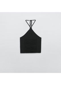 Zara Limited Edition Knitted Halter Top