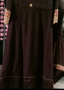 Women Anarkali Floor Tuch Suit Pant With