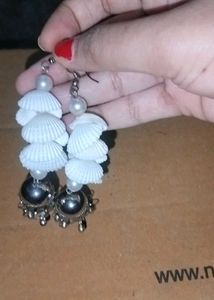Seashell Jhumka Earrings