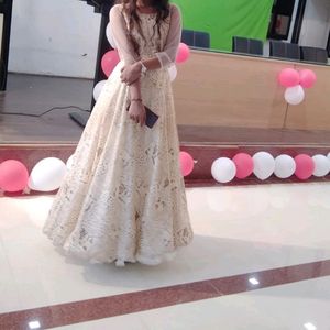 Golden Princess Gown/Dress /Frock 5 Layers