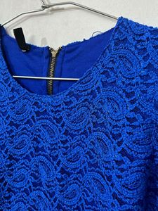 Blue Lace Mini Dress