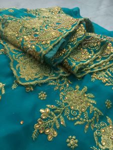 Beads And Stones Saree
