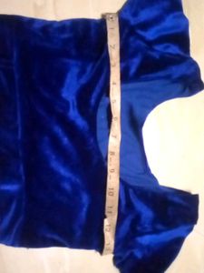 Blue Velvet Blouse (24 inch size)