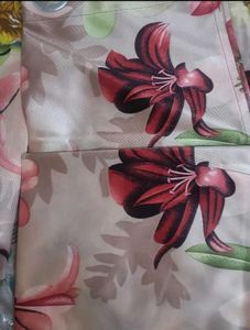 Pack Of 2 Floral Print Window Curtains