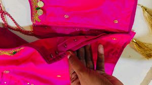 New Padded Pink Colour Wedding Blouse