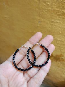 Black Hoop Earrings