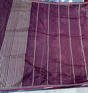 Elegant Maroon Saree