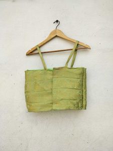 Green Crop Top &amp; Palazzo Set