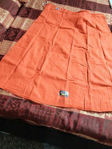 Orange Cotton Peticoat New Piece