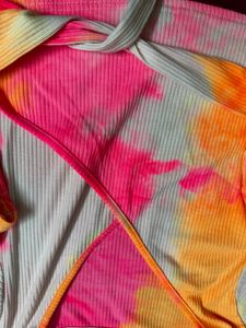 tie-dye effect crop top