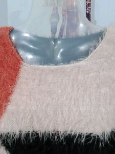 Multi Colour Fur Top