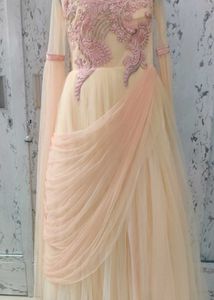 Elegant Peach Gown