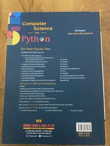 Computer Science  CBSE Class XII TEXTBOOK