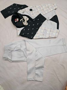 Navy Blue Suit Set