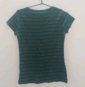Striped Green T-Shirt
