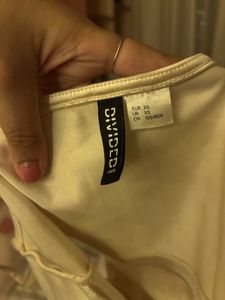 Cream Satin Cami Top
