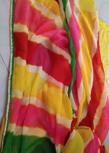 Embellished Leheriya Saree