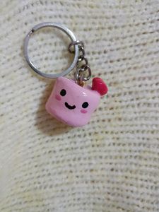 Cute Marshmallow Keychain