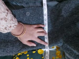 Gray Wool Blend Coat