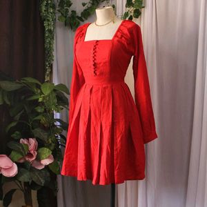 Retro Red Mini Dress