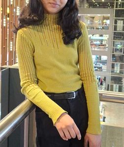 Stylish Olive Green high neck top