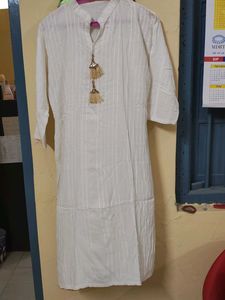 Off White Attractive Kurta
