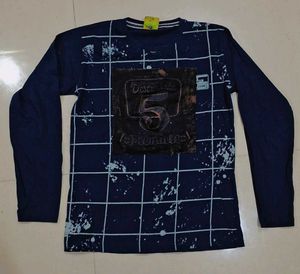 Stylish Navy Blue Printed Top