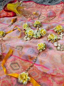 Flower Jewellery For Haldi Or Baby Shower
