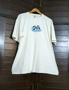 Omved Cream Men Organic Bamboo Cotton Tshirt
