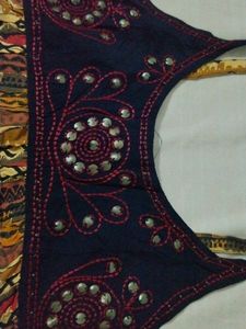 Woman Multi Colour Jaipuri Print Thread Work